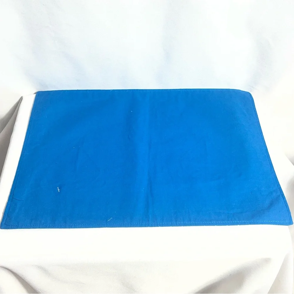 Set of 2 Nautical Sailboat Blue Polka Dot Placemats Coastal Kids Room Decor